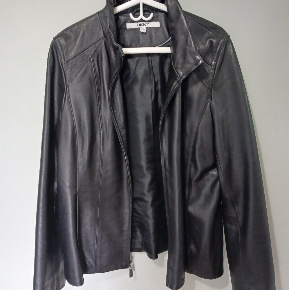 DKNY leather jacket